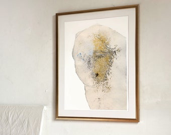 She - Abstract Woman Wall Art Print of Original, Large Female Artwork, Statement Neutral Decor