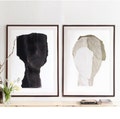 Extra Large Black and White Set of 2 Prints, Minimal Abstract Art, Statement Contemporary Diptych Art, Large Scale Unique Wall Art product logo