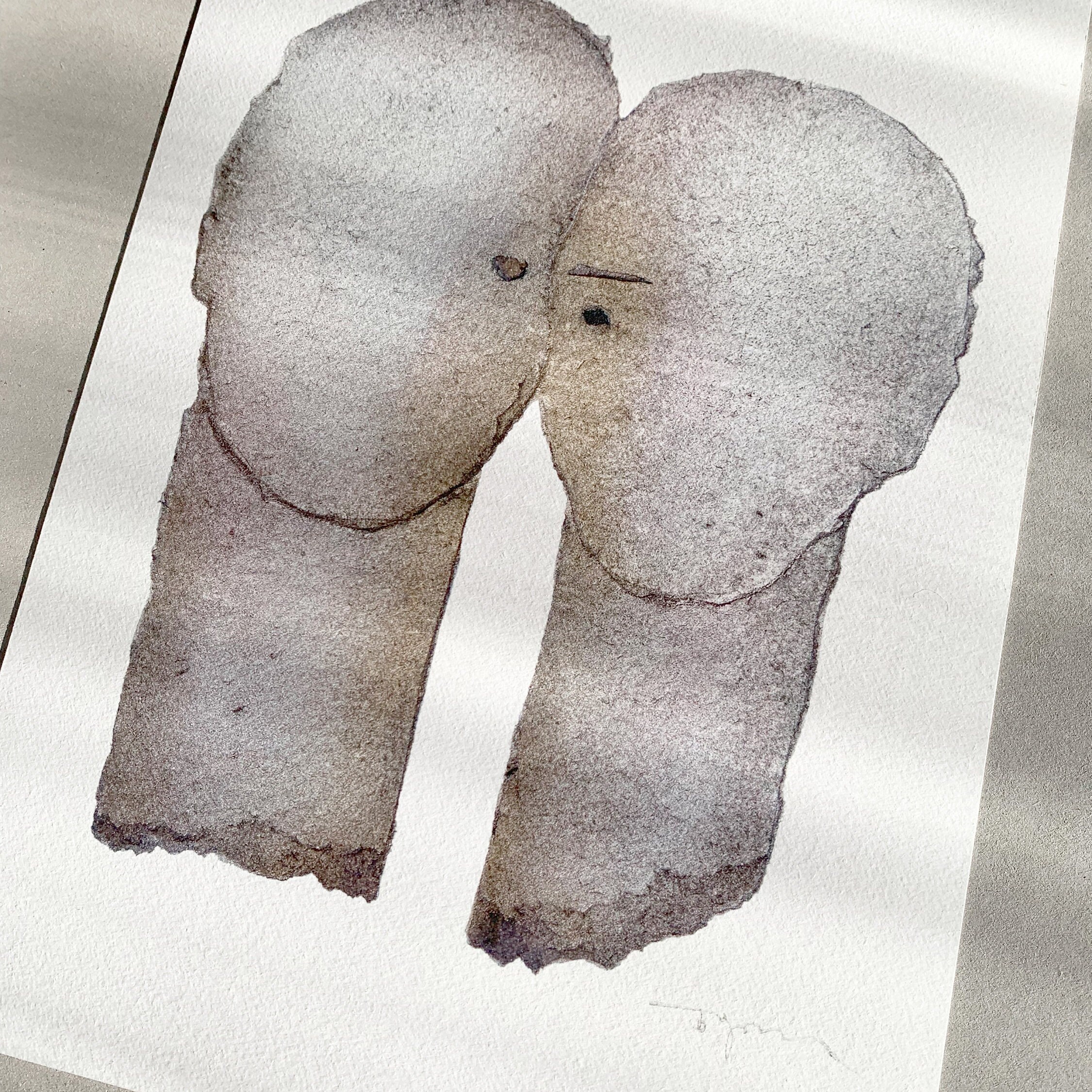 Forever- Abstract Couple Portrait Art Print, Anniversary Gift, Love ...