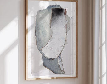 BoConcept 抽象画 After the storm After the Storm - Large Calming White and Grey Art Print With