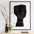 Minimalist Black and White Wall Art Print, Contemporary Abstract Painting product logo