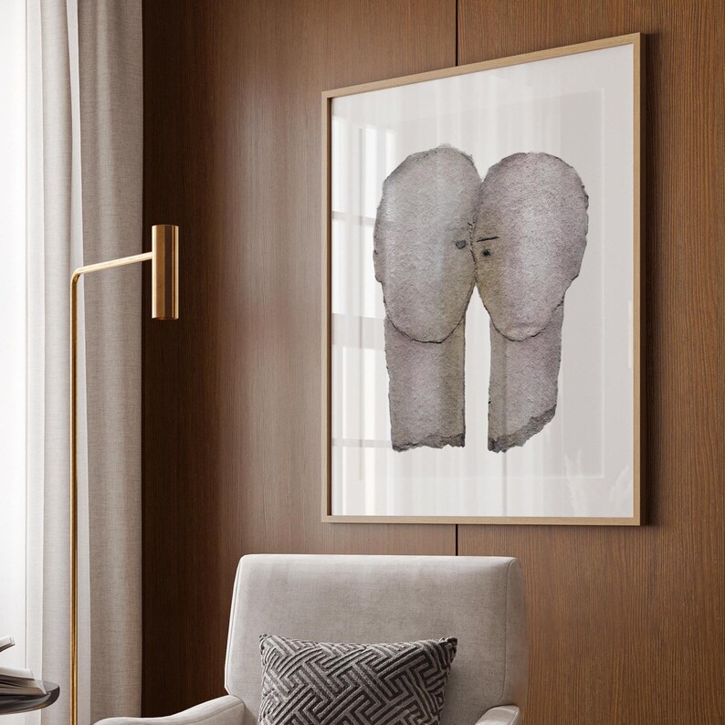 Forever- Abstract Couple Portrait Art Print, Anniversary Gift, Love ...