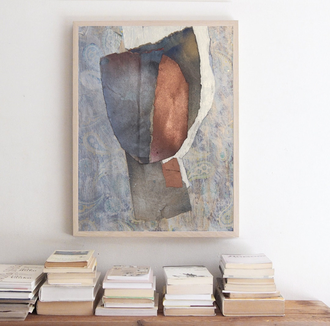 White Shadow - Modern Brown and Grey Wall Art Print of Original ...