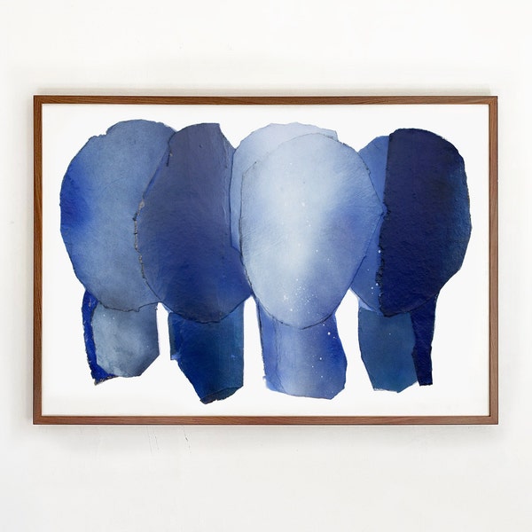 Cobalt Blue Art Etsy