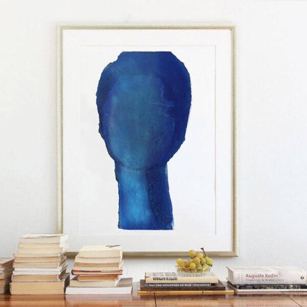 Cobalt Blue Art Etsy