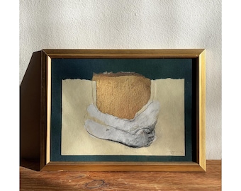 Treasure - Green and Gold Modern Painting, Giclee Art Print