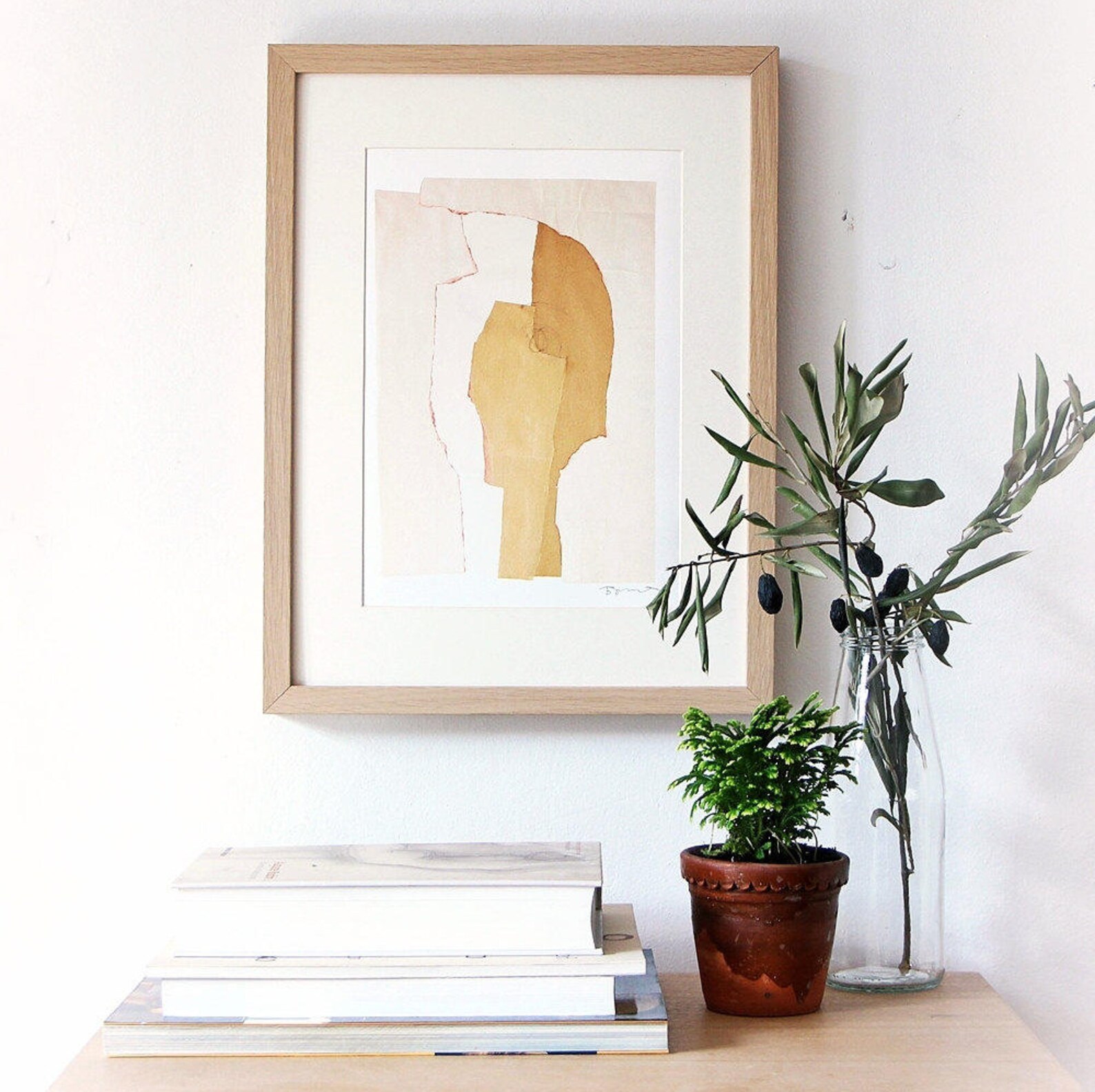 Light Modern Wall Decor Art Print Beige and White Home Decor Etsy