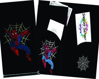 Server wallet/Spiderman Embroidery