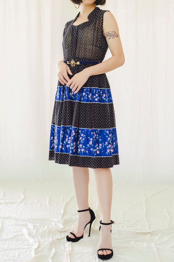Dress | Japanese Polka Dots | Vintage 1980s