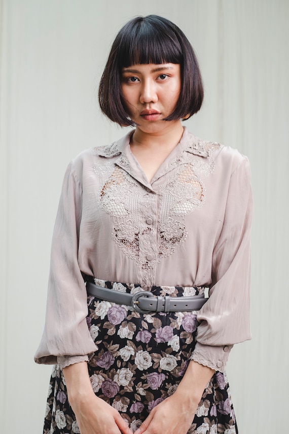 Pure silk vintage blouse