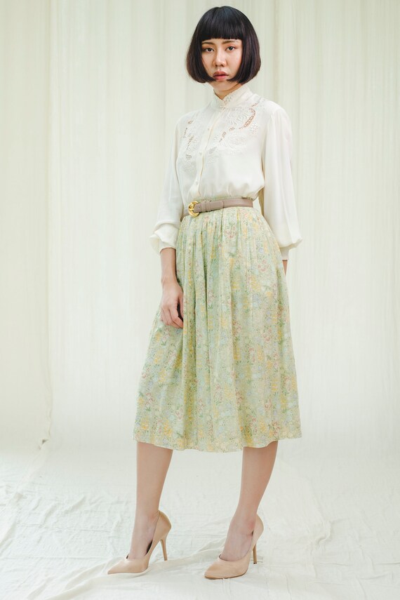 Skirt l Pretty cotton vintage skirt