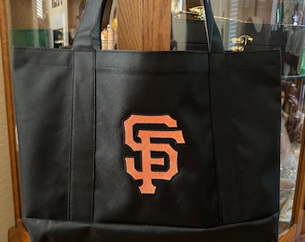 Embroidered San Francisco Giants Tote Bag