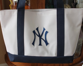 New York Yankees Embroidered Tote Bag