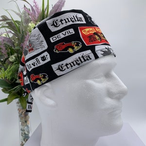 Cruella DeVil Unisex OP-Haube aus 100% Baumwolle - Chirurgische Kappe - OP-Haube - Geschenk für Arzthelferin oder Studenten