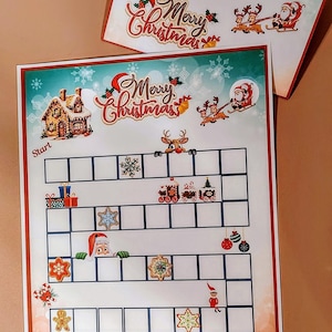 Merry Christmas Savings Challenge with Envelope/Dashboard | Roll and Save | 8.5X11 | Printable