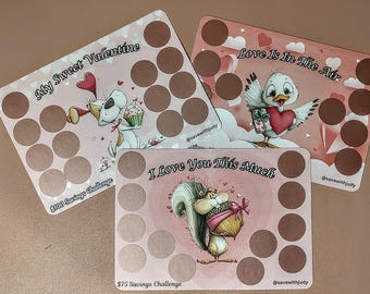 Valentine Scratch-Off Savings Challenge: 50, 75, 100 Dollar Savings