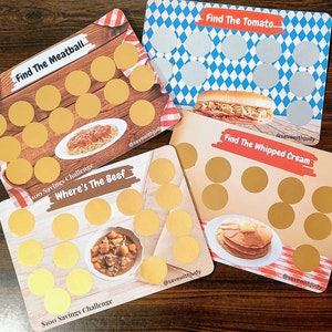 Food Scratch-Off Savings Challenge: 5x7 Card