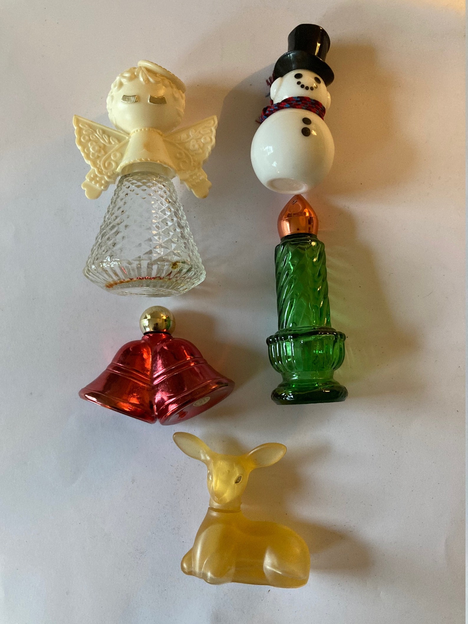 Vintage Avon Christmas Perfume Cologne Bottles Snowman Etsy