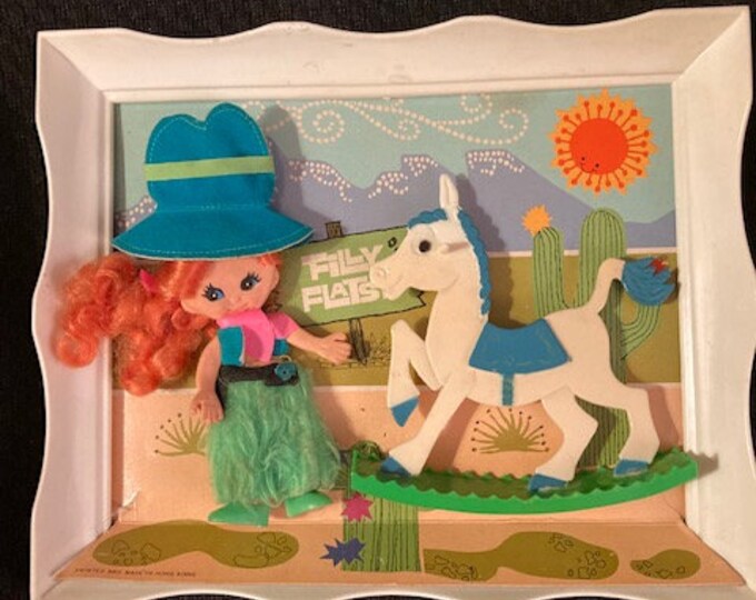 1968 Ideal Flatsy Doll filly Flatsy Doll With Rocking Horse Etsy