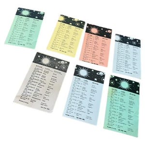 vintage, 1953, Grandmother's Phrophesies Cards, New York, États-Unis, Mike Munves Corp Fortune Cards