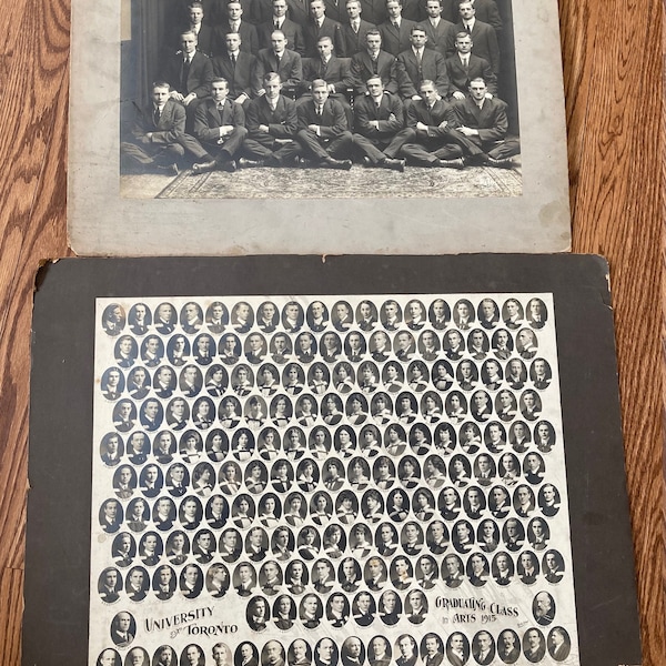 1915 Graduating Class , Antique Photo , University of Toronto , Bachelor of Arts , Toronto , Ontario Canada ,Antique Photos