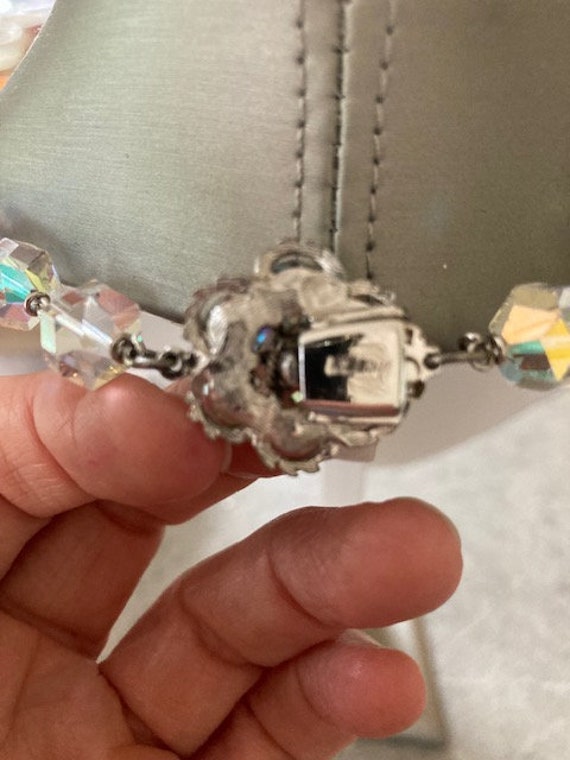 Sherman , Vintage , Faux Crystal , Necklace , 19.… - image 3