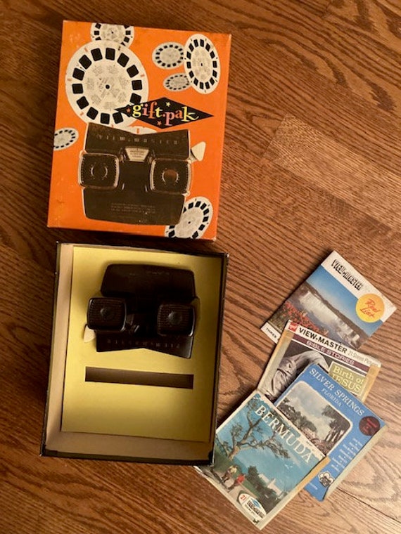 1950s , Bakelite , With Box , Viewmaster , Reels , Gift Set ,view Master 