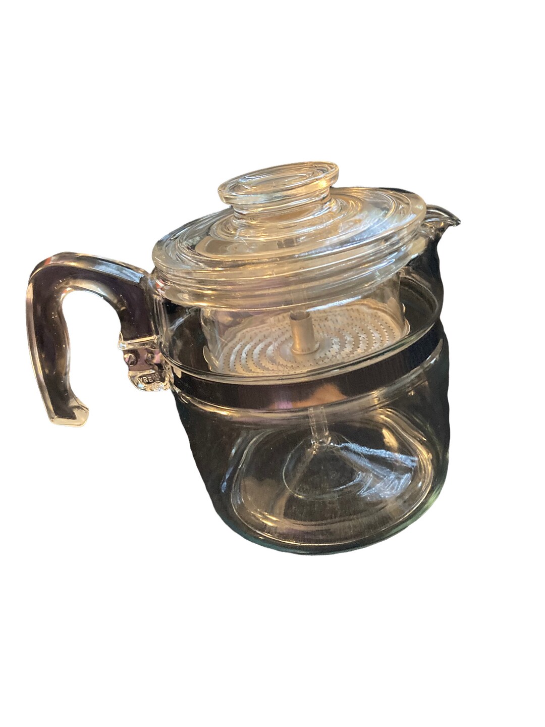 PYREX Coffee Pot , Flameware, 6 Cup, Glass, Flameware, 7756, Vintage