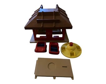 Vintage, 1974 , McDonald&#39;s, McDonalds Restaurant toy , Sold Separatey , Cars , Merry Go Round , Slat Piece , PLAYSKOOL , Familiar Places