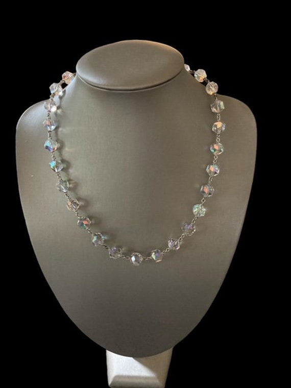 Sherman , Vintage , Faux Crystal , Necklace , 19.… - image 1