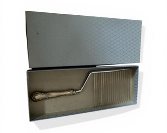 Vintage 1950s Cake Breaker Cake Slicer Silver Plated with Box