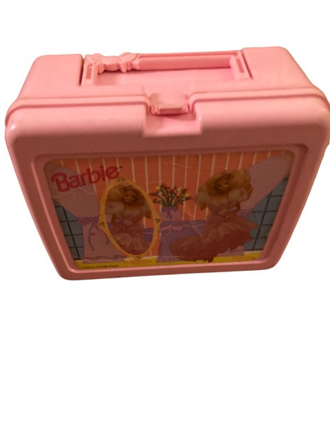 Barbie Lunch Box Camp Barbie for Girls vintage 80s 90's Blue Plastic Lunch  Box Kid Camping Tent 1983 School Set Barbie Doll Floral Set 