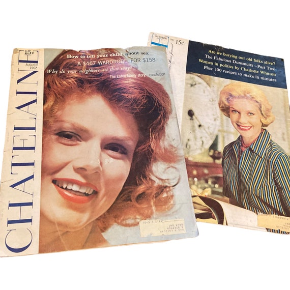 1961 Chatelaine Magazines Vintage Ads Advertisements Etsy