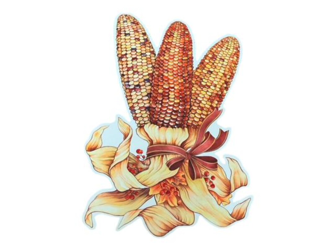 Die Cut , Vintage , Cardboard, Thanksgiving , Harvest, Corn ,corn Husk ...