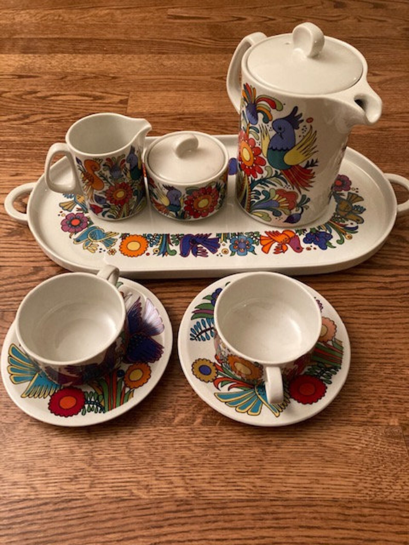Villeroy & Boch Acapulco Patrón Té Set de Café Bandeja