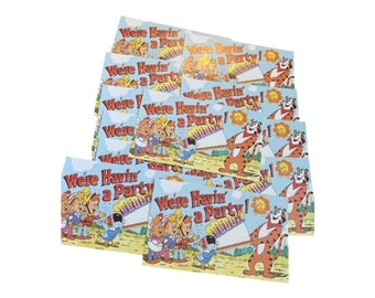 Kellogg's , Kellogg Cereal Promo , Snap Crackle Pop , Tony the Tiger , Party Postcards , Party Invitations