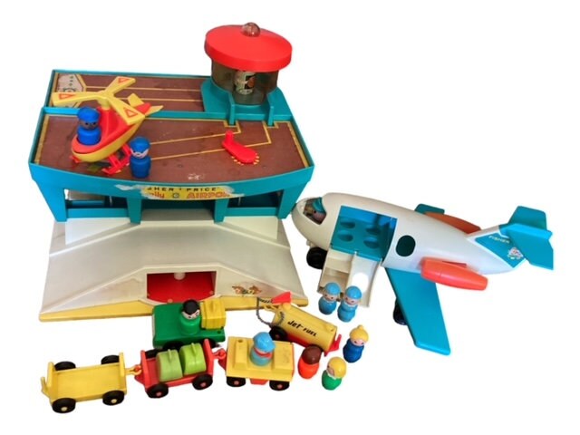Price Little People Airport Vintage Fisher Price Airport 1972