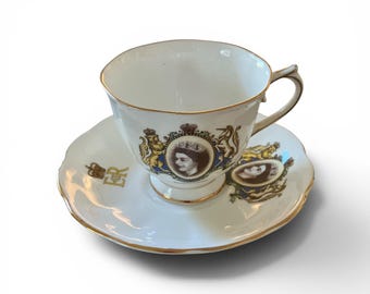 Coronation Elizabeth II Royal Albert Tea Cup, Saucer , England
