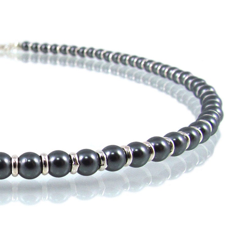 Pearl Necklace Chocker Grey baroque pearl necklace Grey freshwater pearl necklace