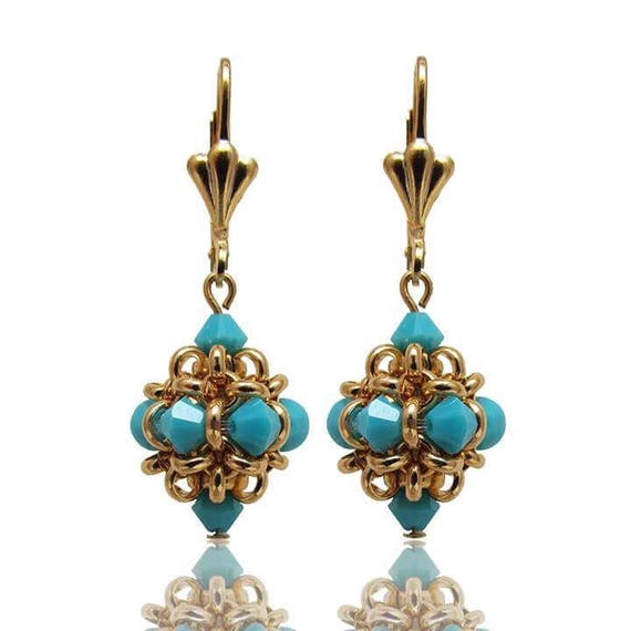 Barse Bronze and Genuine Lapis and Turquoise Stone Drop Earrings | Dillard's