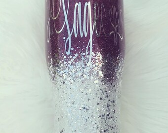custom tumblers glitter