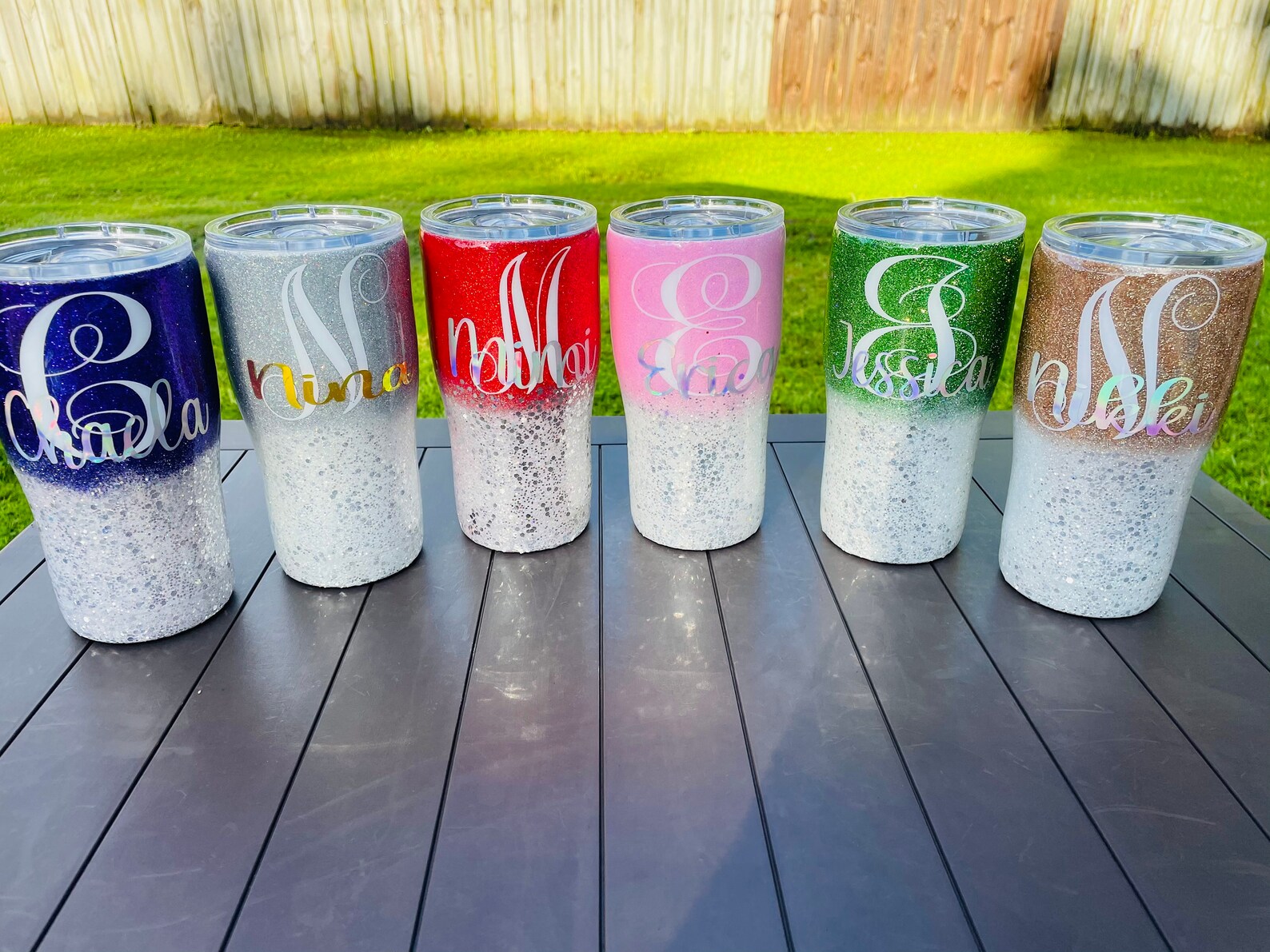 Initial With Name Tumblerpersonalized Tumbler Create Your Etsy