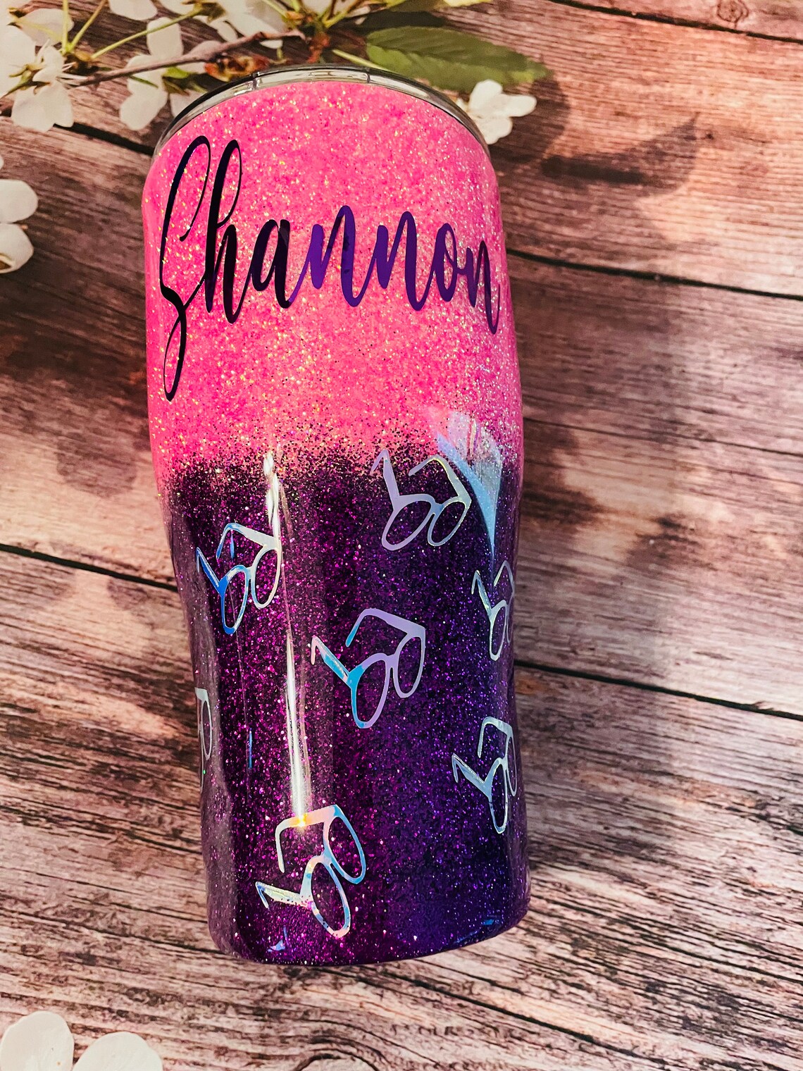 Custom Made Glitter Tumbler custom Tumbler personalized Etsy