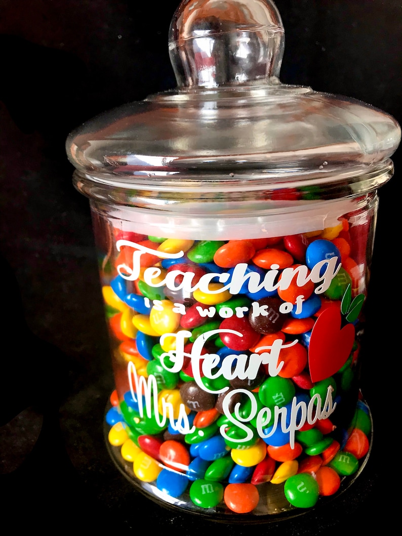 Download Candy Jar Personalized Jar Teacher Appreciation End Of School Gift Personalized Gifts Teacher Gifts Home Decor Baskets Bowls Advancedrealty Com