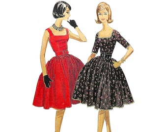 Vintage Schnittmuster 1950er Jahre Sommerkleid / Büste 38 / PDF Pattern / Instant Download