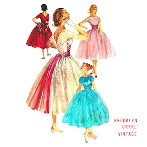 Vintage naaipatroon jaren 50 baljurk / buste 32 / pdf-patroon / direct downloaden