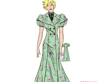 Patron De Couture Vintage MODES ET TRAVAUX - Robe Pour Fille 4, 6, 8 Ans - Mars 1994 - Non Découpé