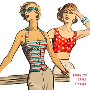 Vintage Sewing Pattern 1950s / Bust 36 / PDF Pattern / Instant Download