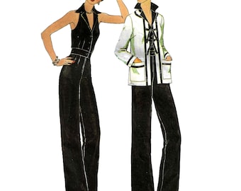 1970s Jumpsuit & Jacket - Bust 38 - PDF