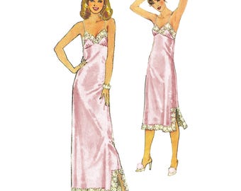 1970s Lingerie Slip Set - Bust 38 (PDF)